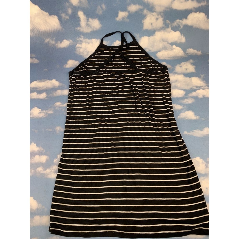 Forever 21 Black and White Striped Dress Size 3x